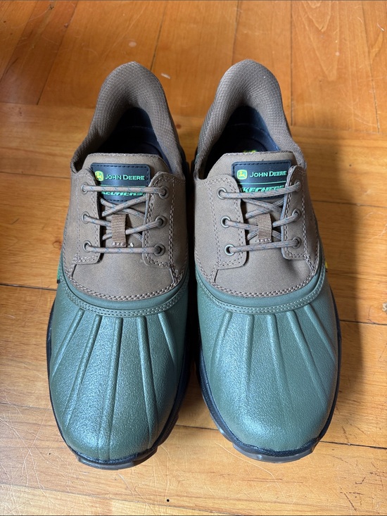 Skechers Other - Skechers John Deere Men’s Green and Brown Waterproof Duck Boots 10.5